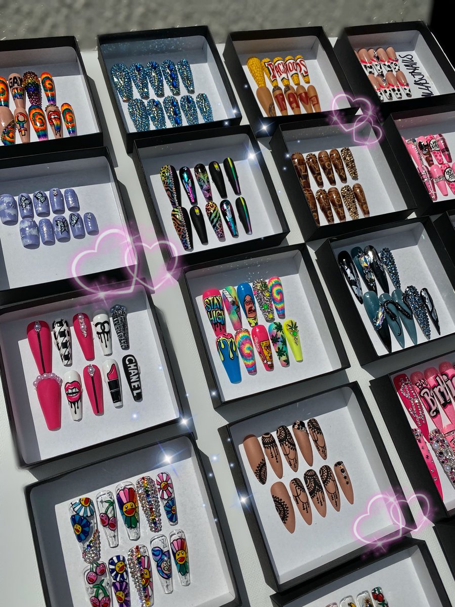DallasJNails's tweet photo. #Dallasjnails press ons GO ON SALE TOMORROW @12pm ! Y’all ready? 😍🔥🔥🔥💅🏾💅🏾💅🏾💅🏾 https://t.co/D4BeuTSCTF