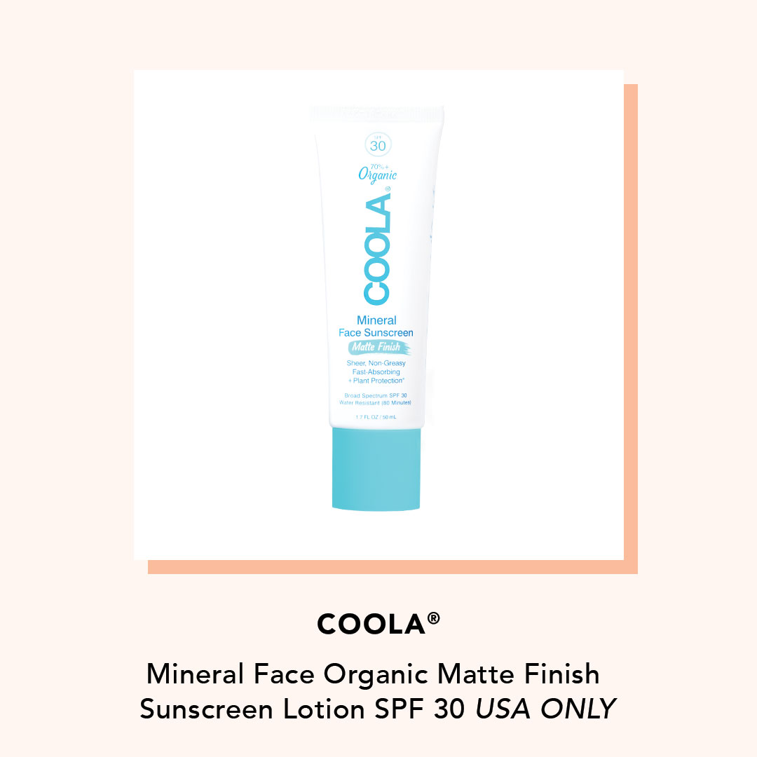 coola mineral face organic matte finish sunscreen