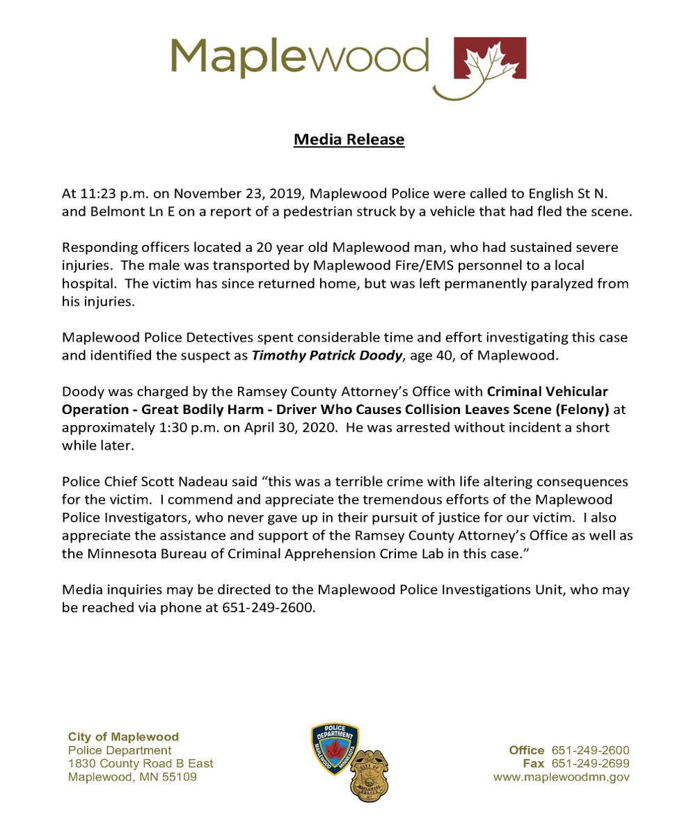 Maplewood Police MN tweet media