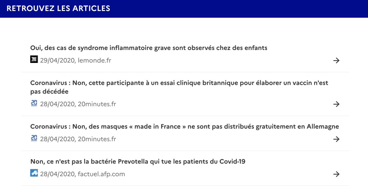 CerveauxNon's tweet photo. Sibeth Ndiaye, porte-parole du gouvernement et menteuse assumée, nous annonce la création du Ministère de la Vérité. #COVID1984 #BasLesMasques #Macronavirus

Sur le site dédié, on peut trouver :
- l'information principale vraie
- la sélection d'articles vrais https://t.co/P60qq76U4k