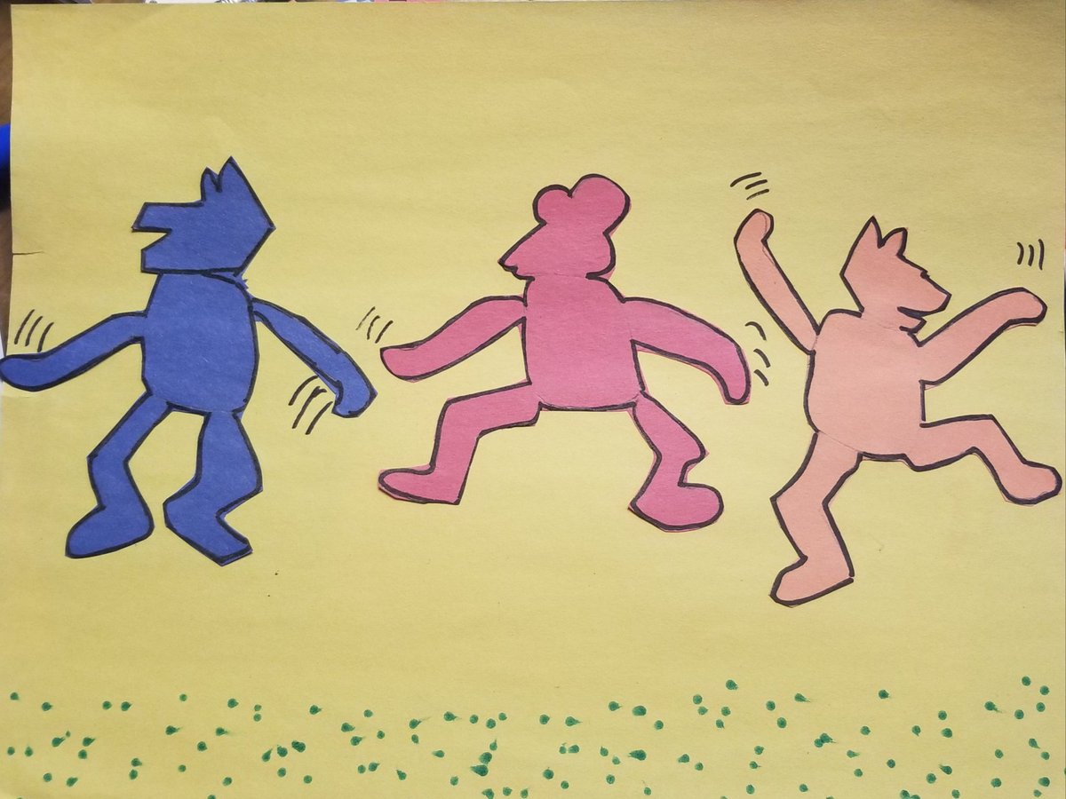 jellybelly78's tweet photo. Lucas &amp; Matteo's pop art! @WheelerAvenue @VS13UFSD #VS13STRONG #virtualartweek #keithharing #roylichtenstein https://t.co/dLChzALJkz