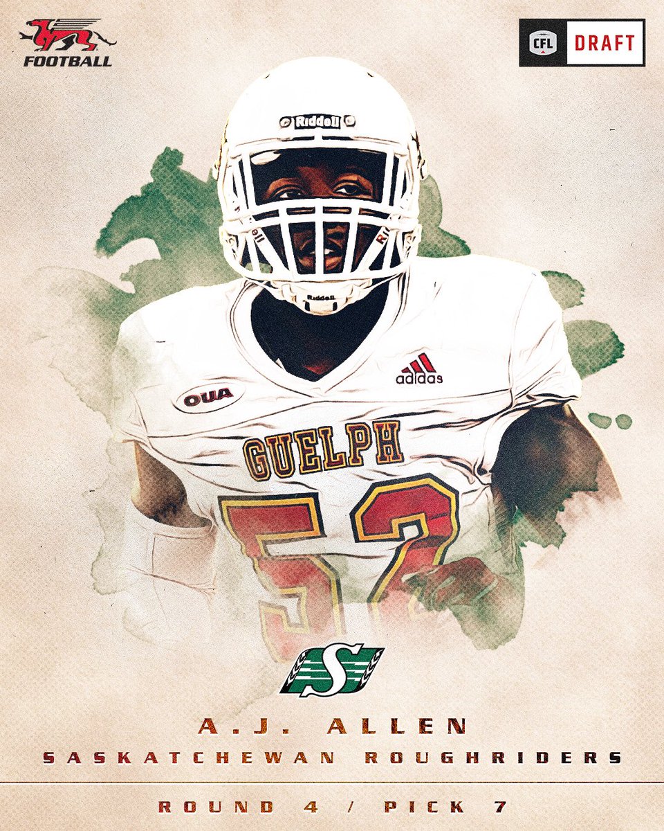 Congratulations #GryphonNation The <a href="/uofg/">University of Guelph</a> did very well in the #CFLDraft 4️⃣ members of the 🔴⚫️🟡 were Drafted in the first 4 rounds. With the top <a href="/USPORTSca/">U SPORTS</a> pick drafted 5th overall.  #GryphonPride Proud of ALL players eligible for the Draft. Thanks <a href="/daringsharpe/">daringsharpe1</a> for the edits.
