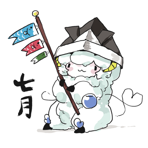 古明地こいし 「#こいシープ 七月 」|葱のイラスト