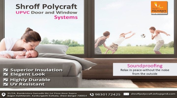 PolycraftShroff's tweet photo. GIVE ELEGANT LOOK TO YOUR HOUSE
INSTALL SHORFF POLYCRAFT UPVC WINDOWS TODAY!!!
For any Enquiry: Call 9830172425 or Email us at shroffpolycraft.info@gmail.com
To know more, visit https://t.co/014TEsNLVl
#ShroffPolycraft #bestdecor #beautifuldoors #homedecor #Windows https://t.co/3gCyCGkHmC