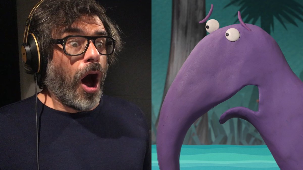 kiriandlou's tweet photo. Lou's not-so-calm inner voice. Kiri and Lou now on @BBCiPlayer and @CBeebiesHQ
@AJemaineClement @fotc_fans @BBCiPlayer @YowzaAnimation @CAKE_Ent #CBeebies #kindness https://t.co/lusqArfar2