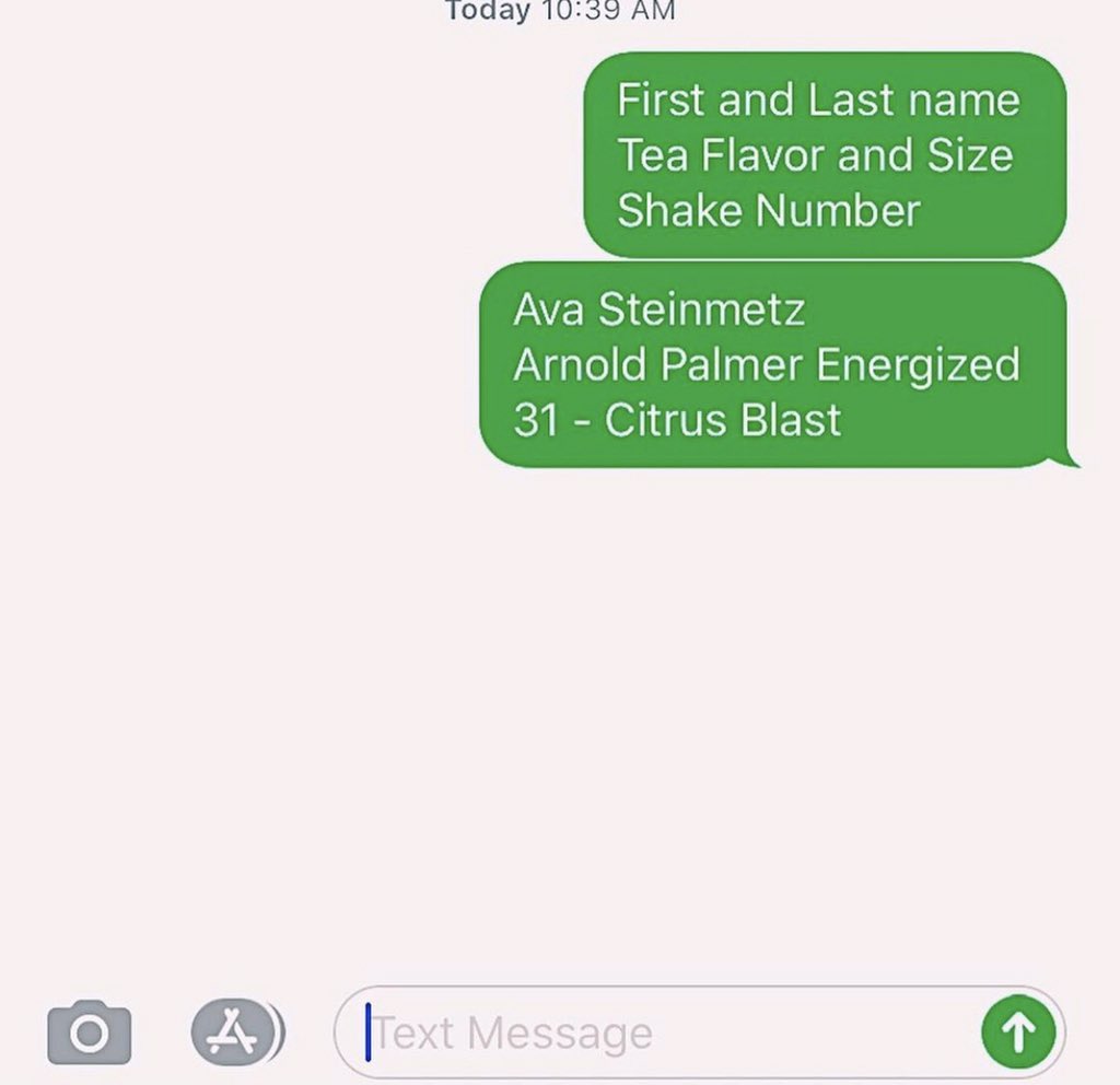 Text in your orders! 
We love to see them!!!