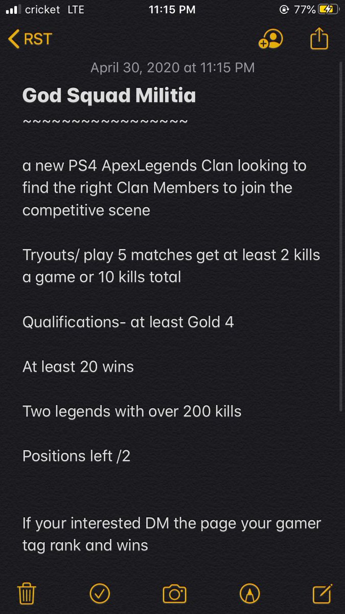 GSM_JAY600's tweet photo. #playstationclan #ApexLegends #apexclan #clantryouts #ps4clan #apex #BattleRoyale #battleroyaleclan https://t.co/Io2FVx62Ns