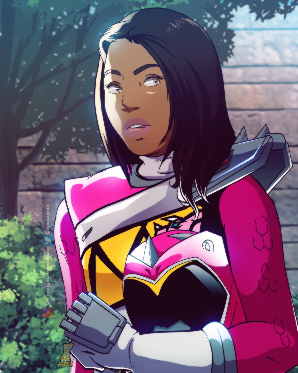 ✨As stated a few posts ago, decided to revisit my Power⚡️Rangers Dino Charge fan art and un-Thanos Snap Camille Hyde/Shelby Watkins’ helmet so it matched the rest of the pieces I’m doing.✨