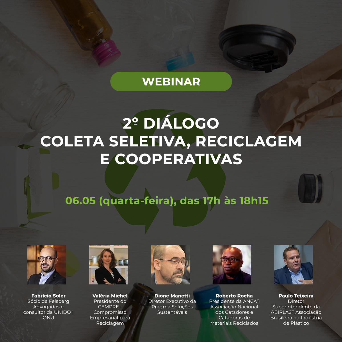 cemprebr's tweet image. Para participar, acesse o link: zoom.us/j/91263746969

#cempre #webinar #coletaseletiva #reciclagem #cooperativas