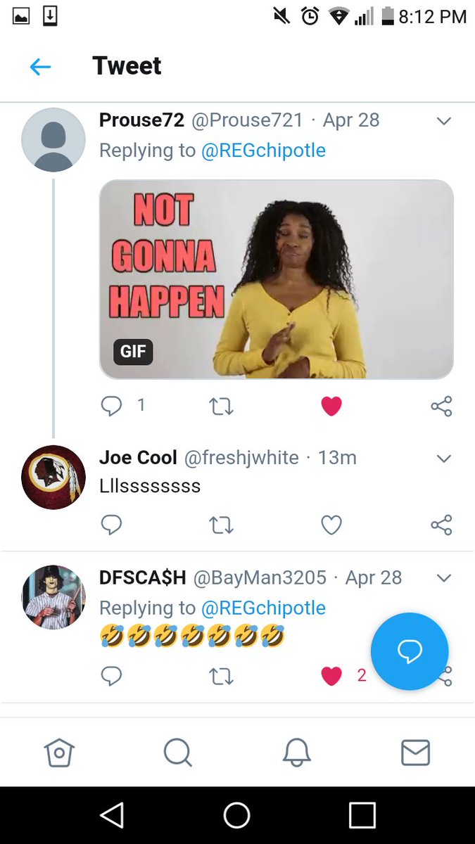 freshjwhite's tweet photo. @REGchipotle llss aye this the funniest shit i seen all day 😂😂😂 thinking you really selling shit😂😂😂 💰👎👎👎👎👎 https://t.co/WrcmIhwj4b