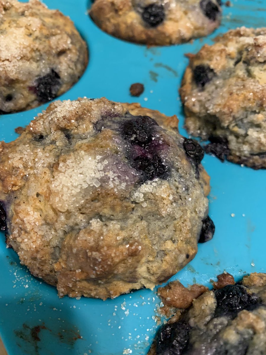 Also, I made some blueberry muffins and some biscuits 