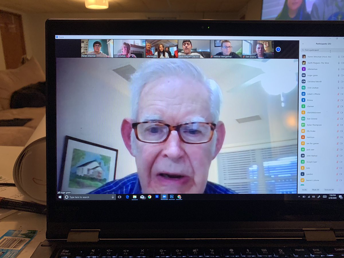 STJAMES_LC's tweet photo. Thank you to Roger Grein of @MagnifiedGiving for speaking with our Leadership Council students tonight! Also a big thanks to @nieman_aj, Colleen, Ellie, Drew and Joey for sharing their story about Forever 49. We are pleased to share we raised $4,900 for Forever 49 this year. https://t.co/AhCB7Uxcal