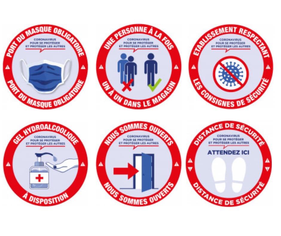 Préparez la reprise et communiquez sur les règles sanitaires dans votre établissement avec nos stickers vitrines et sols.

laboutique-dusportif.fr/collections/se…