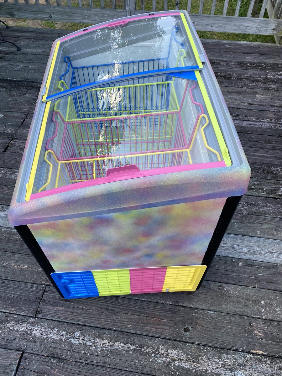 sydney_clements's tweet photo. hi I refurnished our broken deep freeze &amp; got some clout on TikTok for it. thought I would show it off on here too https://t.co/NtQbhvWbgO