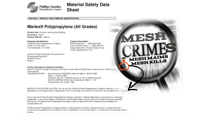 JanisUrban's tweet photo. Embedding Permanent Pieces of Toxic Polypropylene #Plastic #Mesh into Millions calling it a Gold Standard Treatment #HumanRightsWatch #CrimesAgainstHumanity No matter how it is #Biochemically Engineered it will always be a piece of TOXIC #Plastic #MeshCrimes #COVID19 https://t.co/09CEcQN6wD