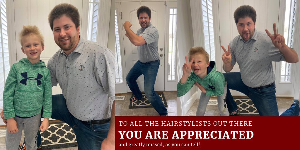 On this #HairstylistAppreciationDay...

we appreciate you now more than ever!

Hair everywhere is getting out of control. 

We'd love to see your current hair-do and feel free to give your hairsylist a shout-out. 

#quarantinehairdontcare