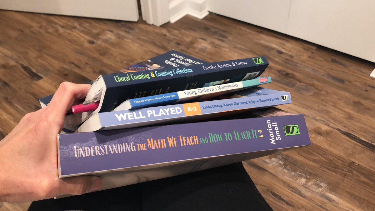 jonellebell's tweet image. A3 My summer math stack. #octmchat