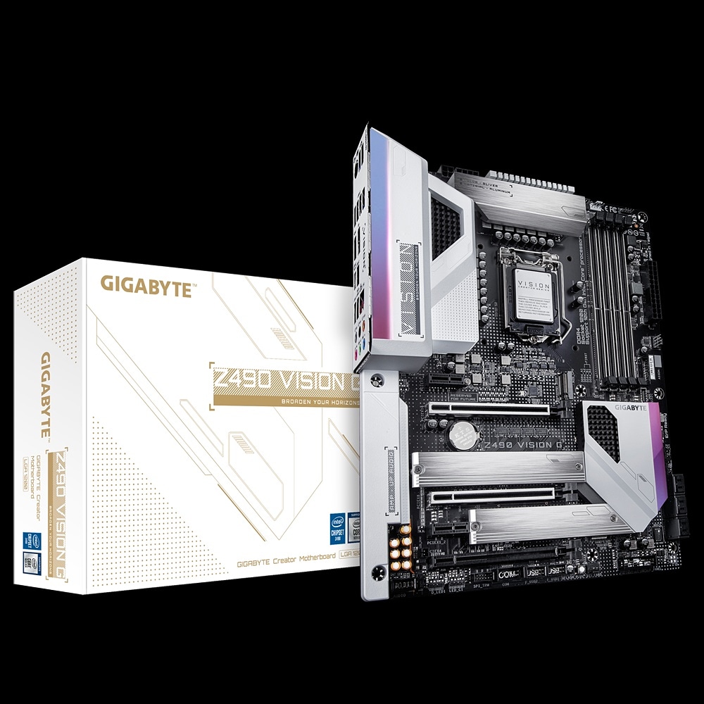 ModMyMods's tweet photo. The new @AorusOfficial Z490 Vision G motherboard looks stunning!
Released today during their livestream and its WHITE!
#motherboard #z490 #gigabyte #pchardware #pcparts #modded #white #AORUSHardware #VISIONG #computerparts #hardware #AORUS #AORUSFam #Intel #10thGen https://t.co/T8afVcP6PG