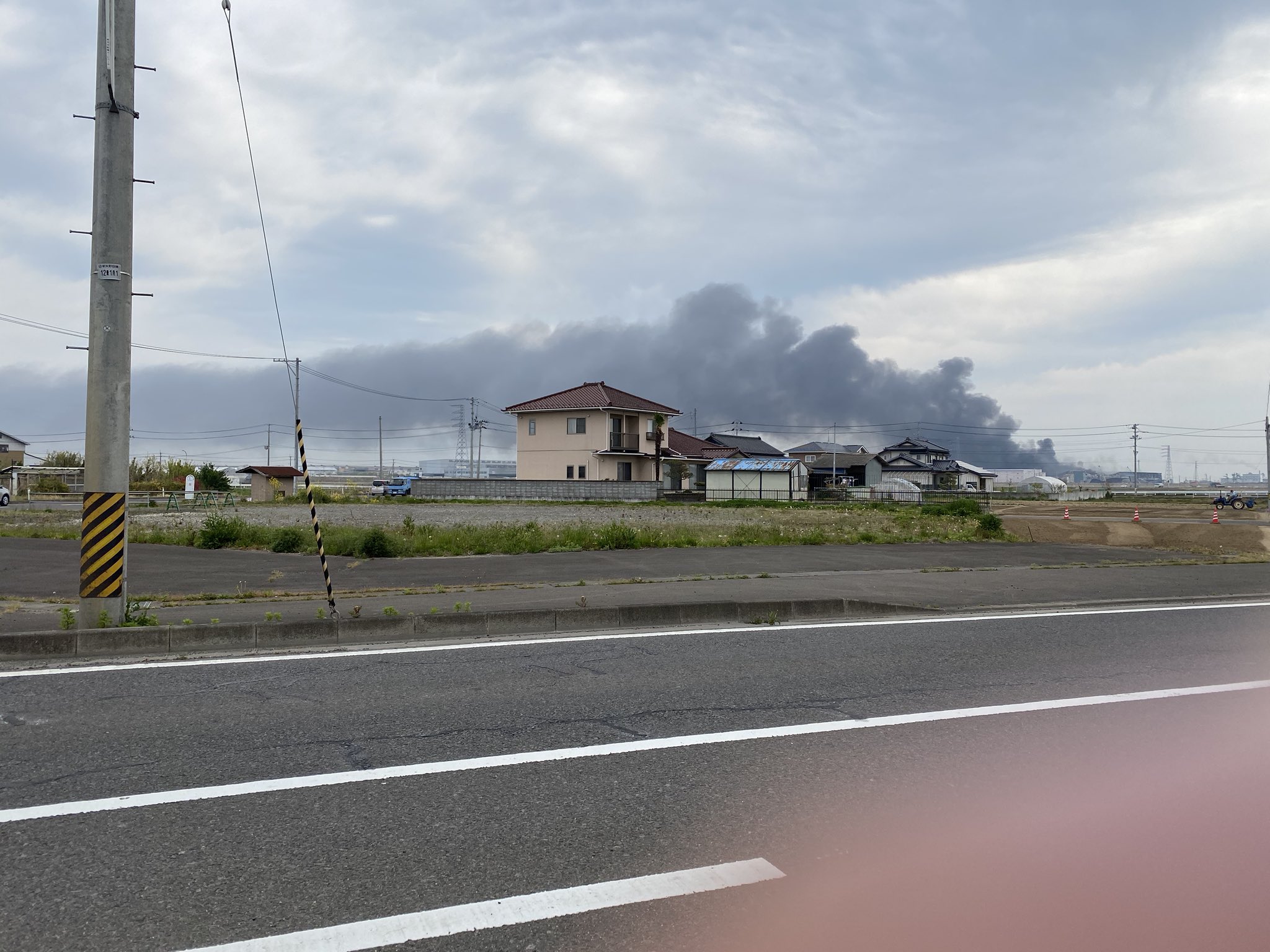 アクセス 火事 日本 岩沼