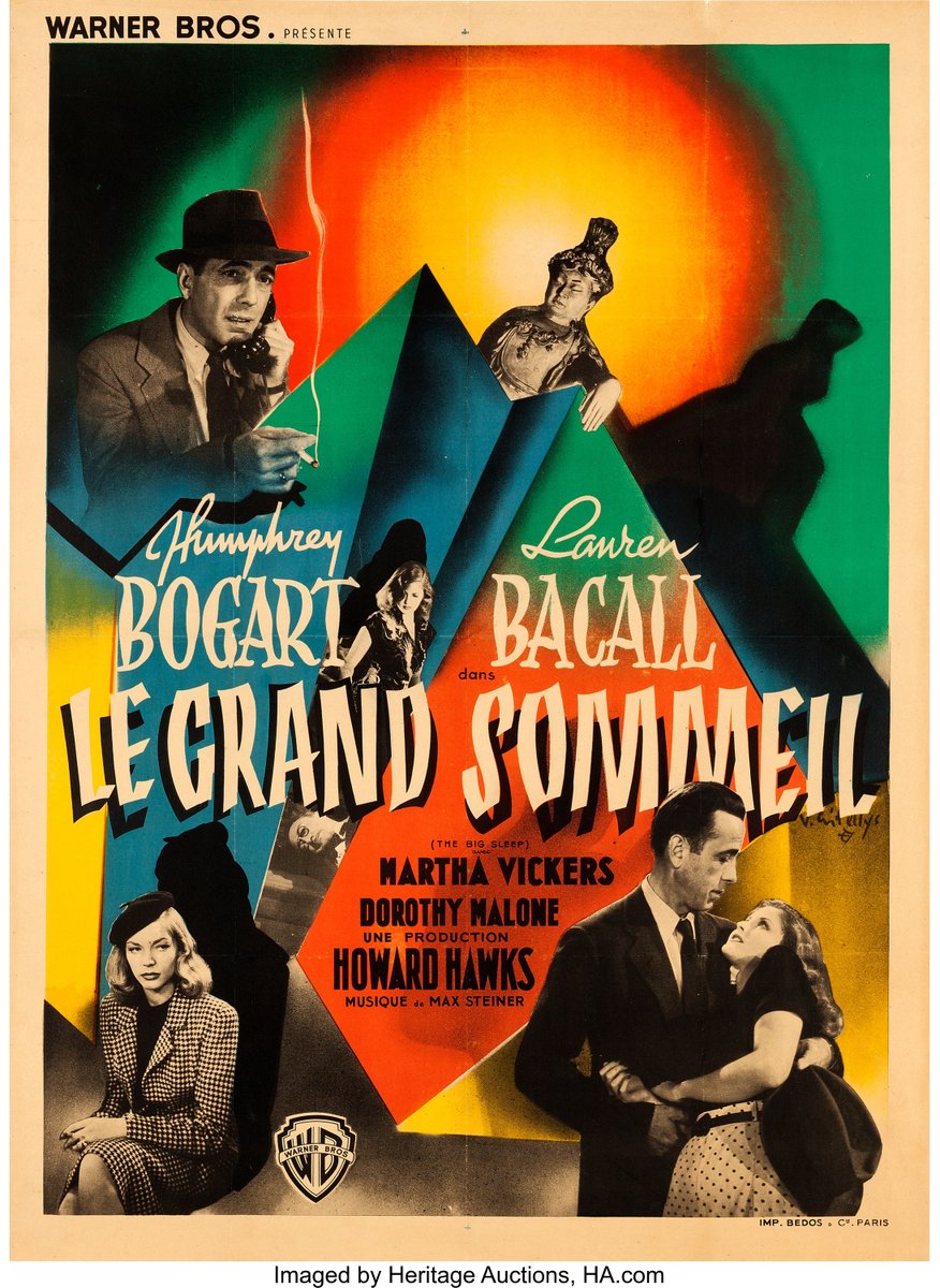 Film noir at its sexiest: Bogie and Bacall in 'The Big Sleep' (1946, dir by Howard Hawks), discussed on my new podcast with <a href="/Sim_ONeill/">Simon O'Neill</a> : bit.ly/2VQNMhd