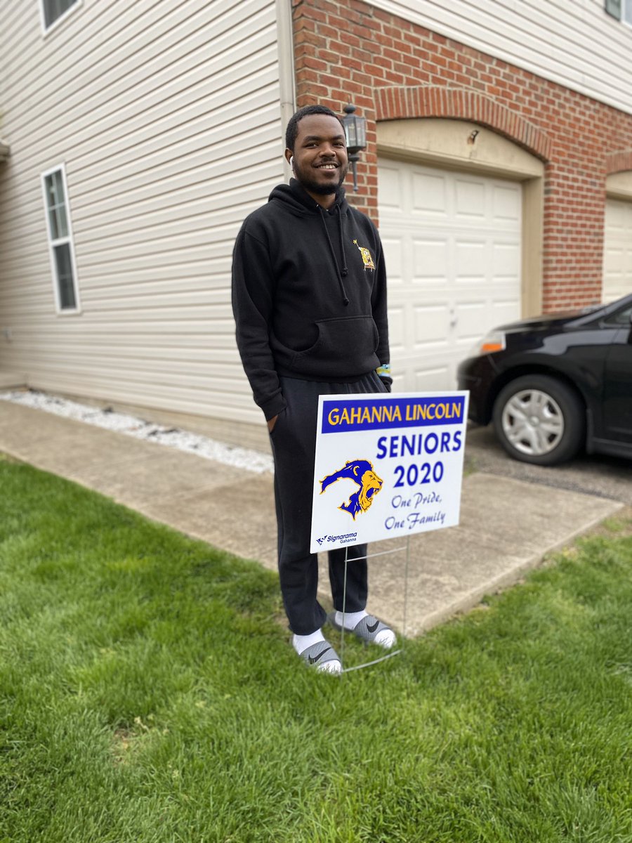 MomOfFourKings's tweet photo. My boy about to graduate!!!! #2020 #GahannaLincoln #LetsGoLion #KentStateBound #Adrian #Soproud https://t.co/eG1SgUSjKr