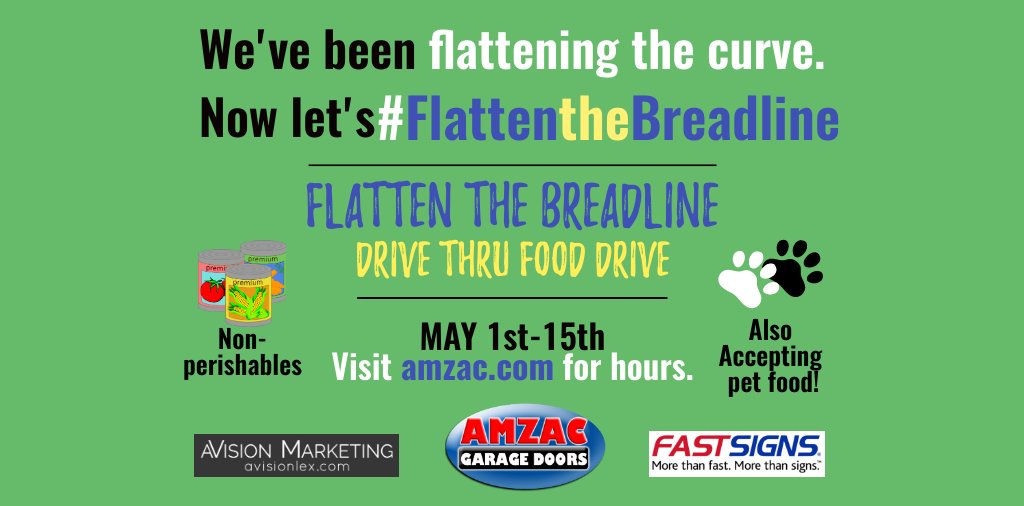 AmzacLexKY's tweet image. @GPFoodBank  and @SalArmyLex need our help! Many local citizens are now jobless and need assistance feeding their families! Help us #FlattenTheBreadline #859together! 
Learn more @ amzac.com 
#ShareTheLex #LexUnite #TeamKentucky #LocalLex