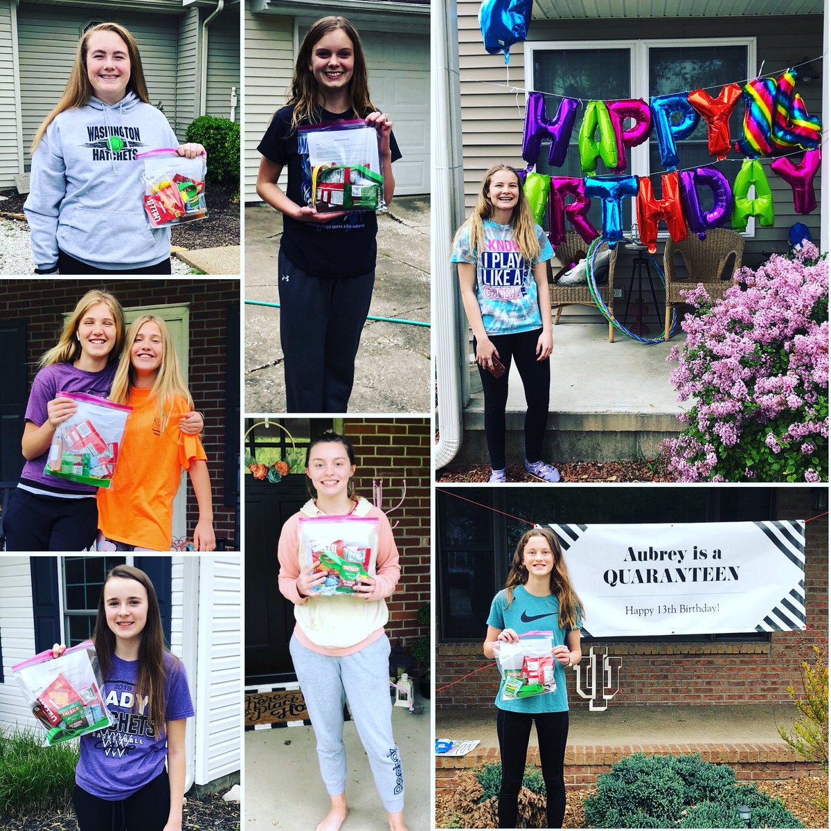 WashHatchetsWBB's tweet photo. Checked in on our 7th grade Lady Hatchets today to drop off snack bags and workouts. This group has two girls who are both celebrating birthdays today! It was great to see their happy faces and fun personalities today. #IAMWashington #washingtonladyhatchets #developwinners https://t.co/YR7W4rzVYK