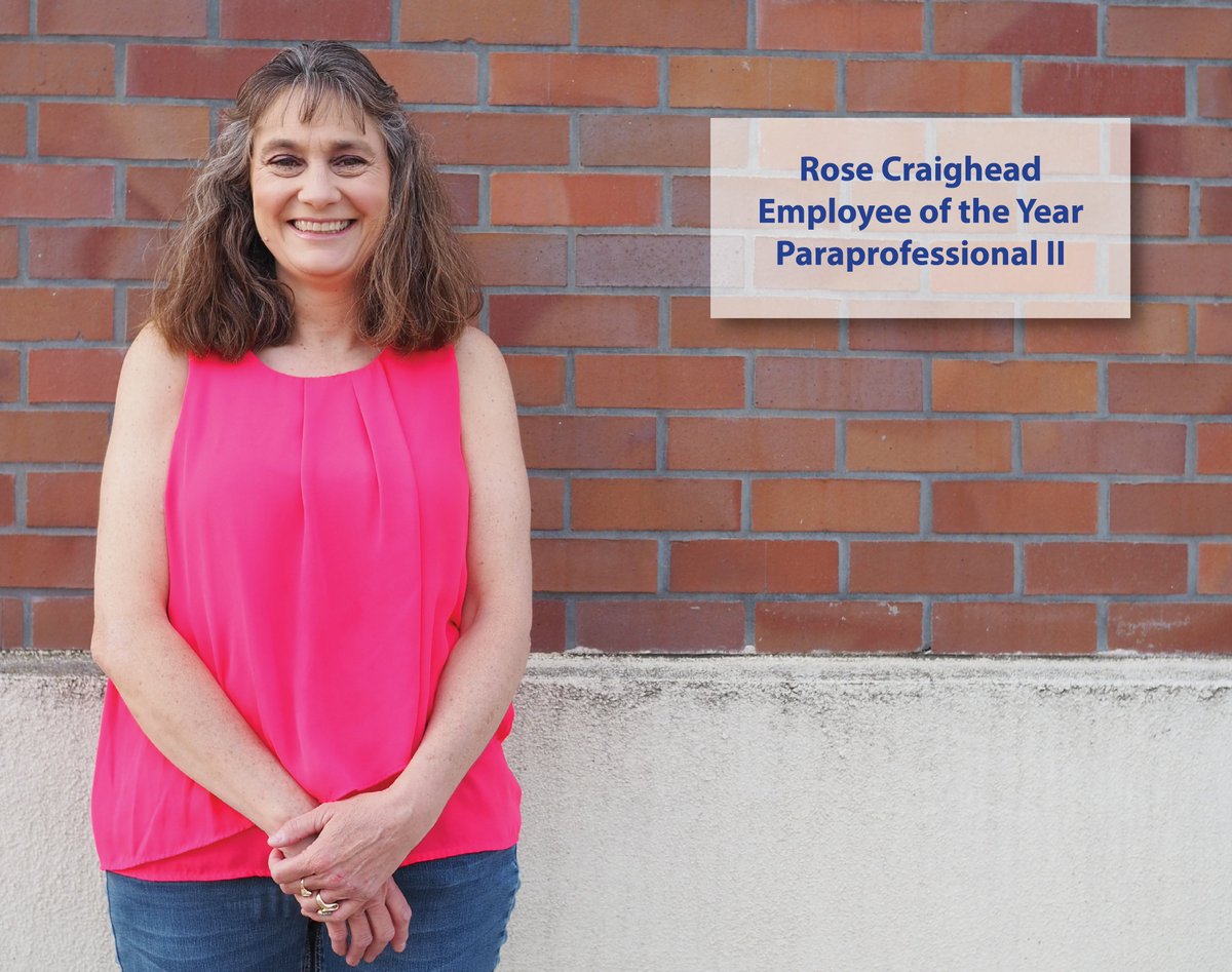 Making us very #proudtobemusd is Rose Criaghead, from Shasta Elementary, our 2020 Classified Employee of the Year 🏆in the para-educator/instructional assistance category. Congratulations, Rose! 🎉