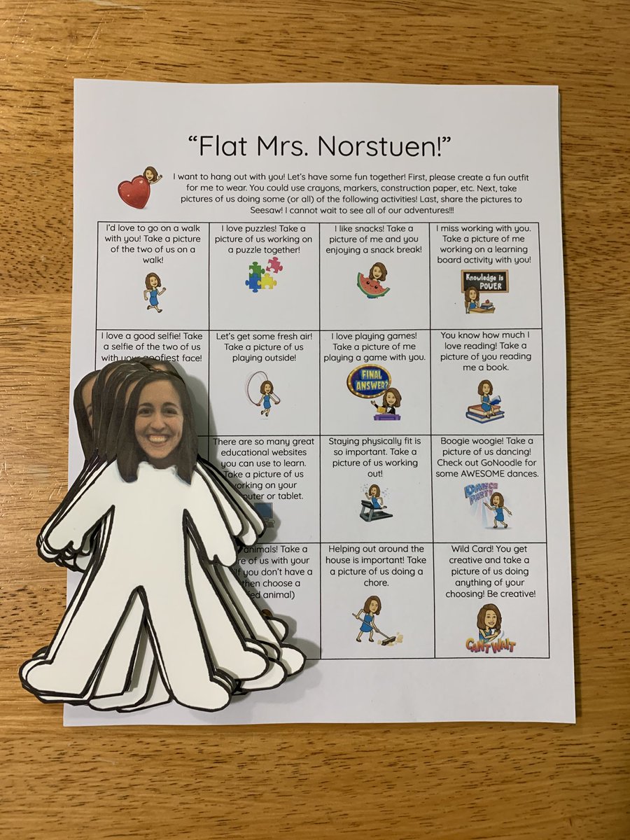 I can’t wait to go on lots of adventures with my K friends! ⁦@PrairieViewEMS⁩ #wearePV #flatstanleybook #snailmail