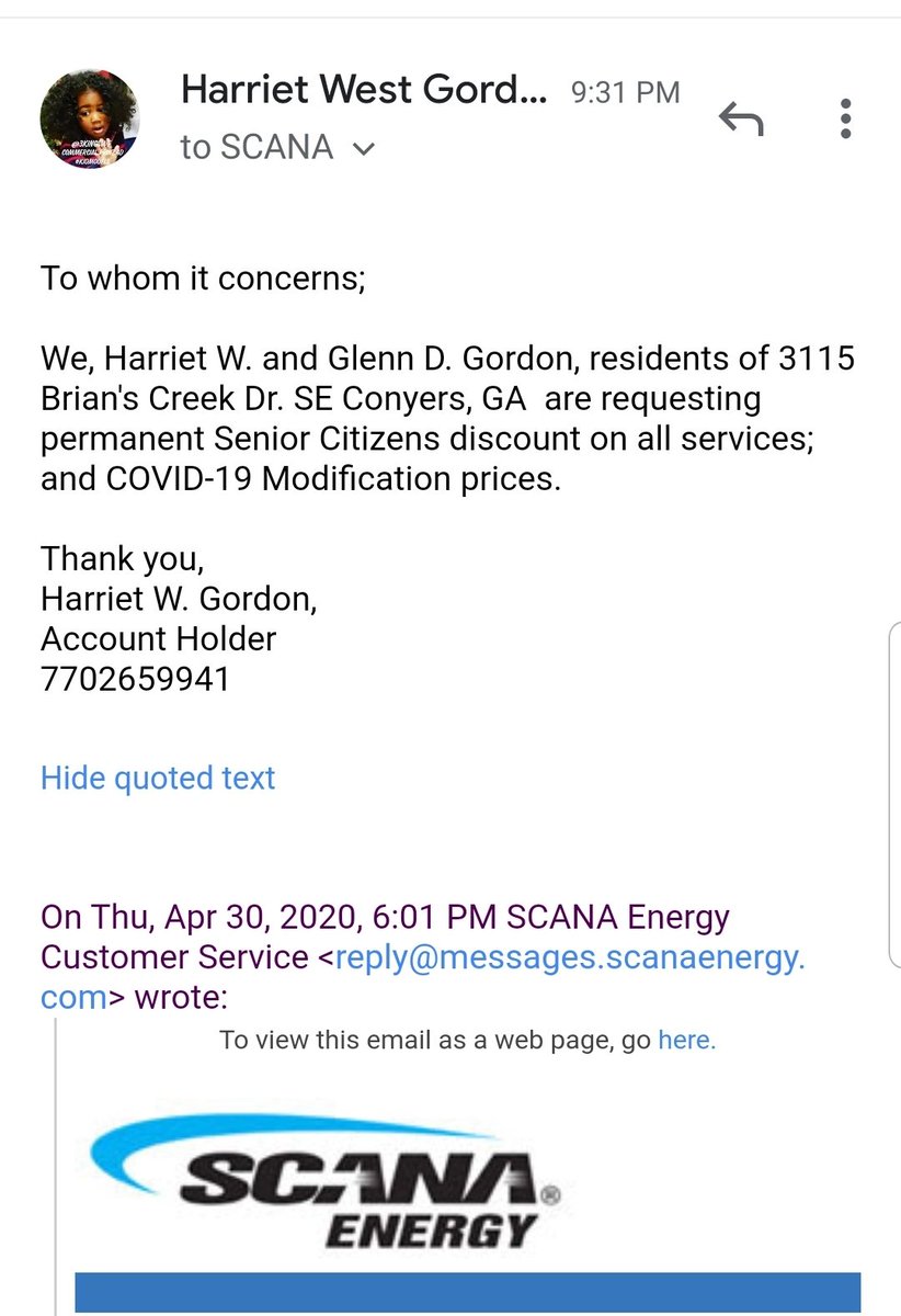 Scana Energy On Twitter Harriet Please Call Us At 1 877 467 2262 So We May Review Your Senior Rate Plan Options Our Reps Are Available Monday Friday 7 Am 8 Pm Https T Co Fhvz6kek26