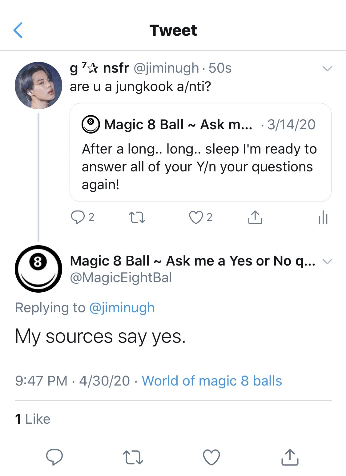G Exposing For Being A Jk Anti Magic8ballisoverparty
