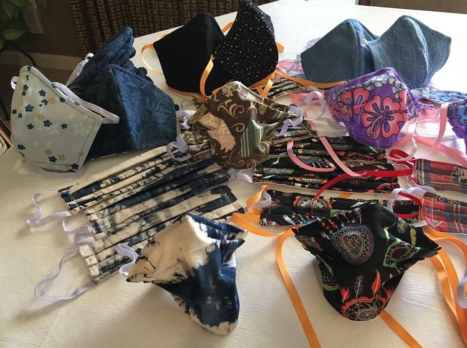SoroptimistMod's tweet image. Photos of mask donated to Sierra Vista this week.  31 adult and 15 children masks.  Just some of the over 400 mask given    to various community organizations by Soroptimist International of Modesto. #simodesto.com #SoroptimistsAtWork