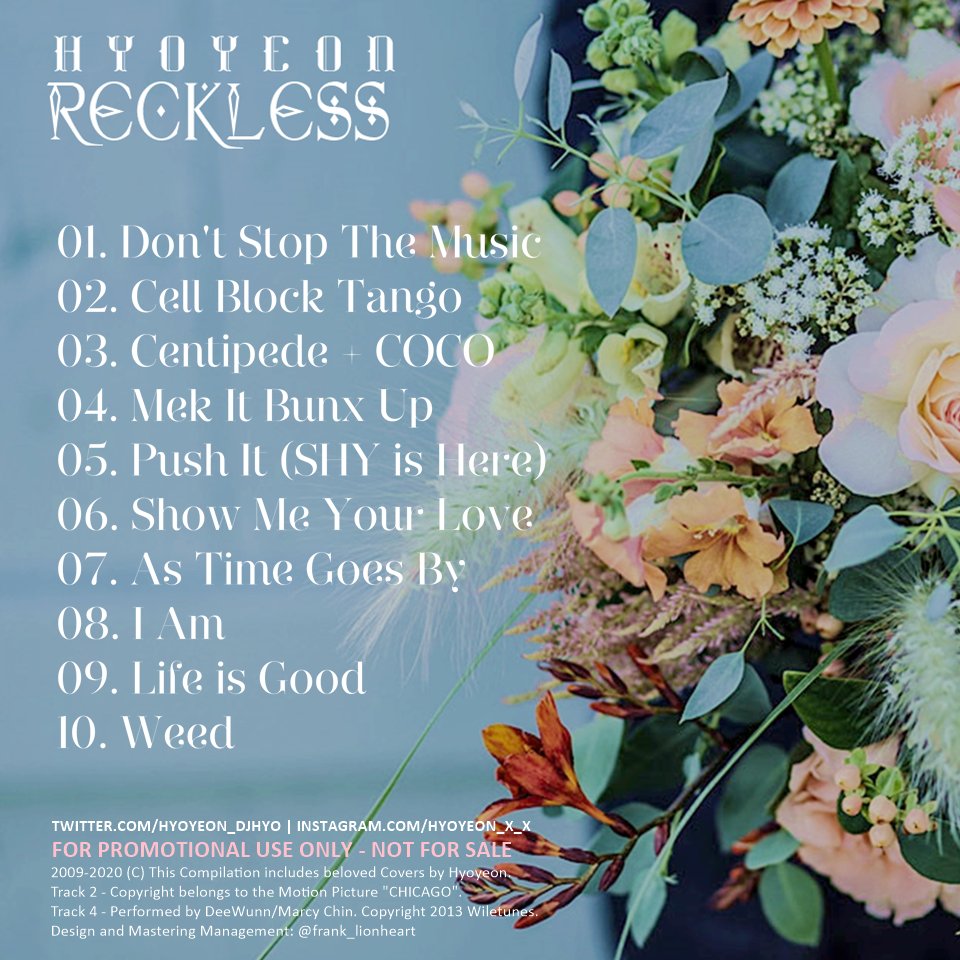 Seominatrix Roxie Shy Download Snsd Hyoyeon S 1st Fanmade Compilation Album Is Here Reckless Includes Digital Album Booklet 10 Songs From Hyo S Special Stages Live Performances Covers
