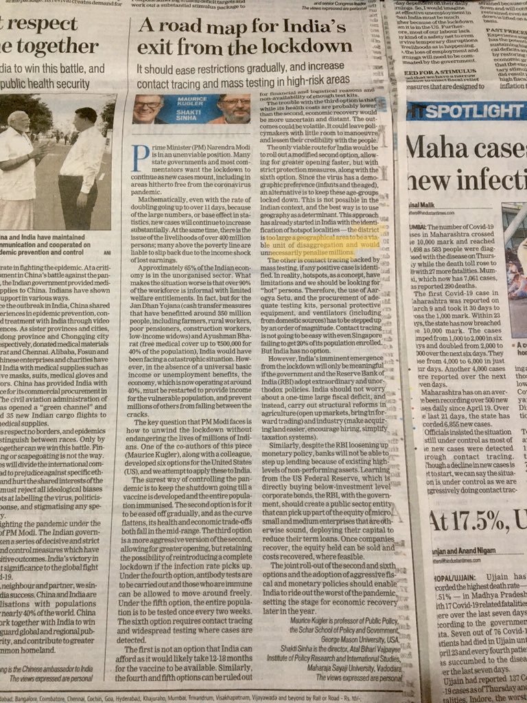 VivekSinghal77's tweet photo. .@UPGovt sd also allow all industries outside containment zones....‘District is too large a geographical area to be a viable unit of dis-aggregation and would unnecessarily penalize millions’ @myogiadityanath @ChiefSecyUP https://t.co/y5A7y71WQ6