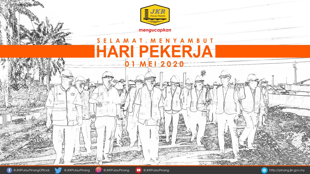 JKRPulauPinang's tweet photo. Selamat Menyambut Hari Pekerja 2020

"Pekerja dan Cabaran Budaya Norma Baharu"

#COVID19Malaysia
#PerintahKawalanPergerakan
#MovementControlOrder
#StayHomeStaySafe
#DudukRumah
#StayAtHome
#SocialDistance
#PenjarakanSosial
#BreakTheChain
#kitamestimenang
#WorkFromHome https://t.co/O2D9xeMvmj