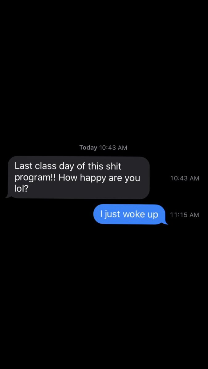 LadySavageX's tweet photo. While everyone else was busy writing long Facebook posts about the last day of class https://t.co/qld8peSLiB