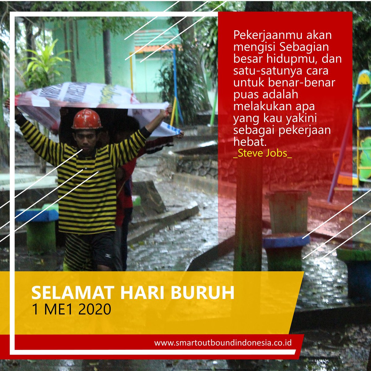 smart_outbound1's tweet image. Selamat Hari Buruh
1 Mei 2020

#MayDay2020 
#smartteam
#smartoutbound
#dirumahajadulu 
#besokoutboundlagi