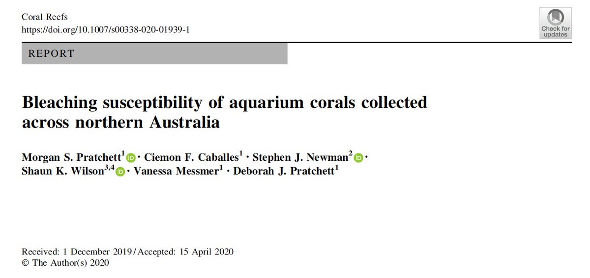 Springer Coral Reefs tweet media