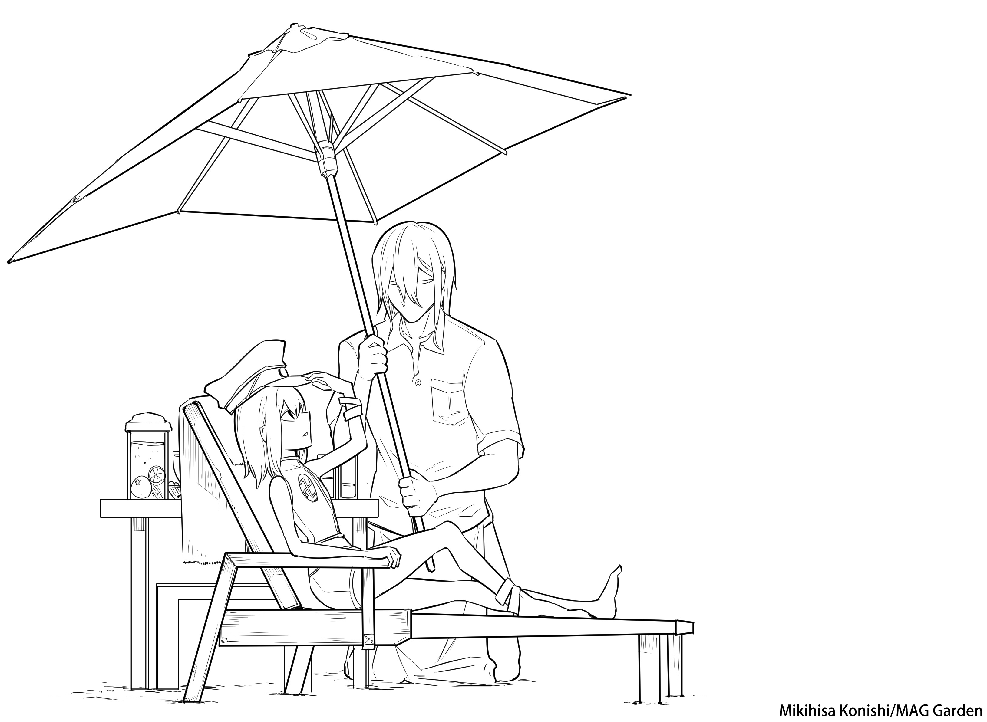 マグコミ マッグガーデン Magcomi Stay Home おうちで塗り絵 塗り絵 として使用する作品を公開します 今回の作品は リィンカーネーションの花弁 3 3 こちらは稀代の天才 ノイマン になります 自由に彩色してお楽しみ