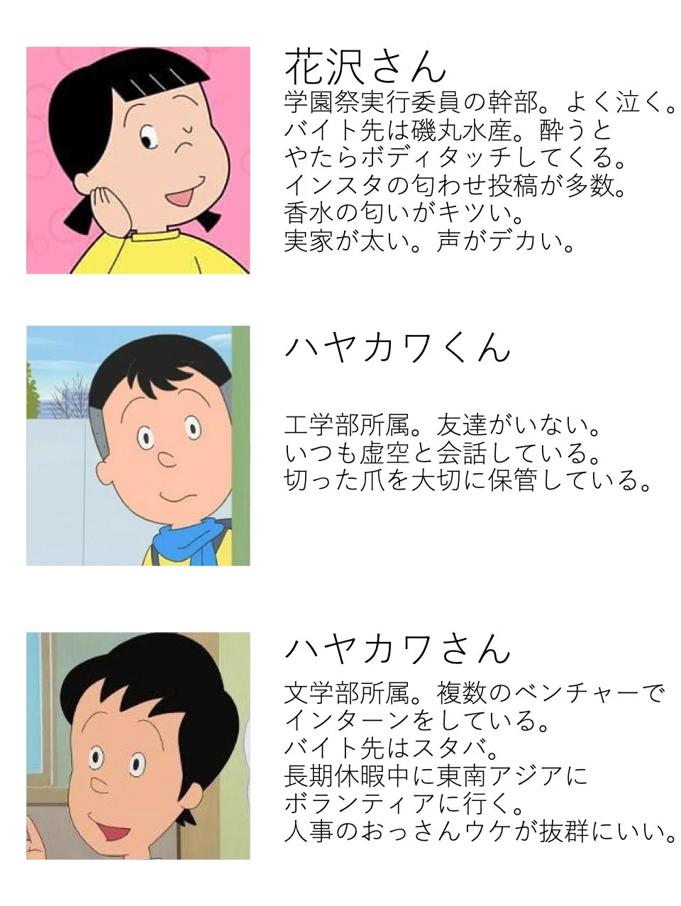 こんな大学生活は大変？サザエさんの世界でのキャンパスライフwww