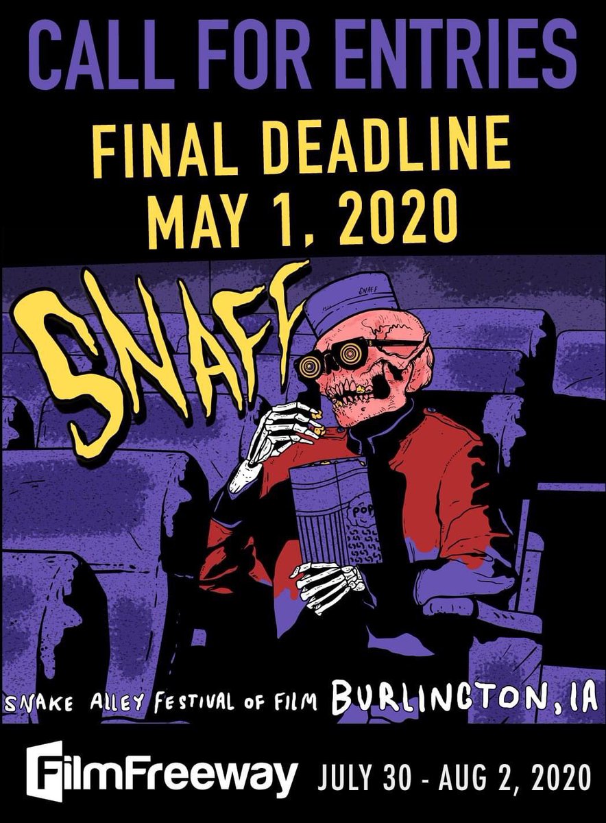 As we continue to monitor the current recommendations and directives from health and government officials regarding the COVID-19 pandemic, we have made the decision to reschedule the 9th Annual Snake Alley Festival of Film to July 30 through August 2, 2020.