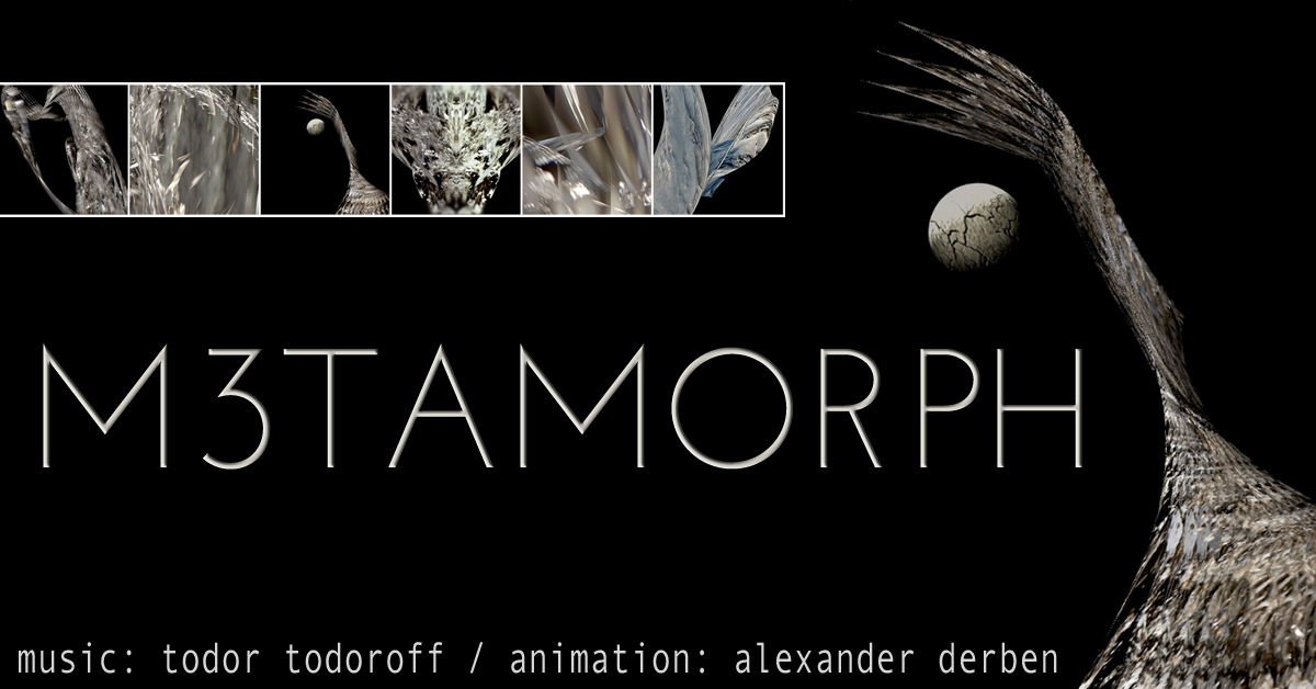 TodoroffTodor's tweet photo. M3TAMORPH, a video by Alex Derben, on my work "Dédales", will be premiered on May 1st 2020 at 17:45 on YouTube https://t.co/KhsLntbgrQ https://t.co/iI4NhbTVVN