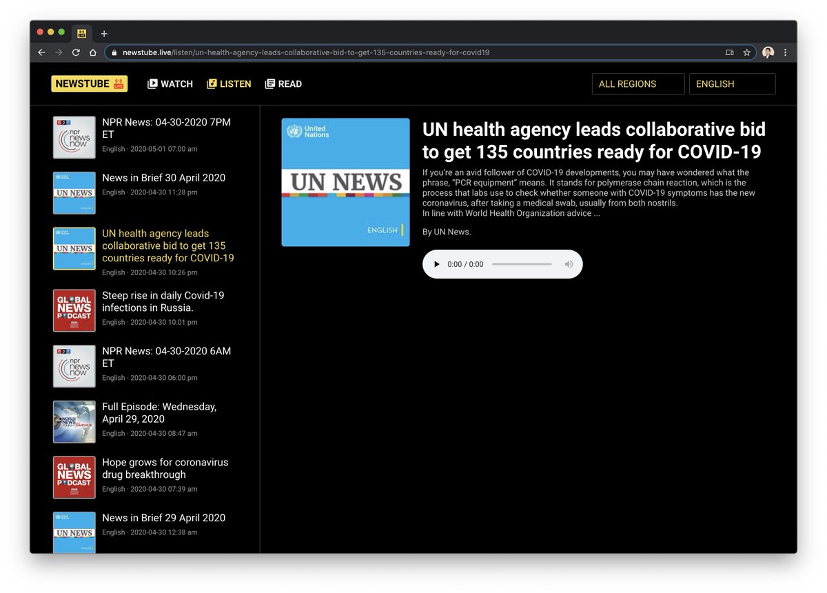 atulmy's tweet photo. We just released https://t.co/Ti0hCikLDz v2.0 - New design, more than 200+ live streams, podcasts and news posts all around the world. Check it out!

#news #breakingnews #latestnews #Covid_19 #livestream #podcast https://t.co/jQesdyiwer
