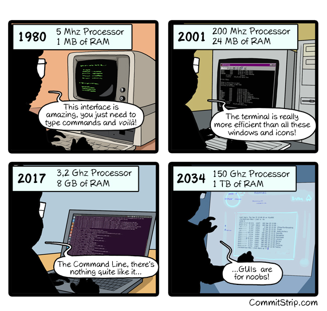 nixcraft's tweet image. RT if you love Linux/Unix Terminal forever. Credit commitstrip.com/en/2016/12/22/…