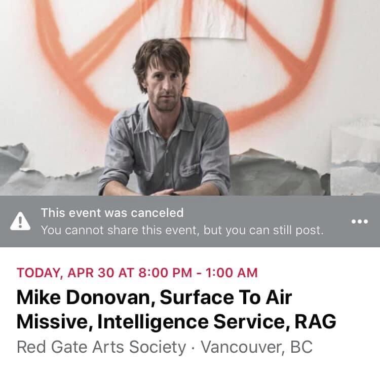 The_IS_Band's tweet photo. Bummed this show isn’t happening tonight. Was stoked to share the stage w/ 1 of my heroes Mike Donovan (Sic Alps, Yikes!, Peacers). 
Hope you’re all doing well out there. We’re looking forward to playing for you all again once this blows over.

#SicAlps #Peacers #Psych #PsychPunk https://t.co/UveRInHg1M