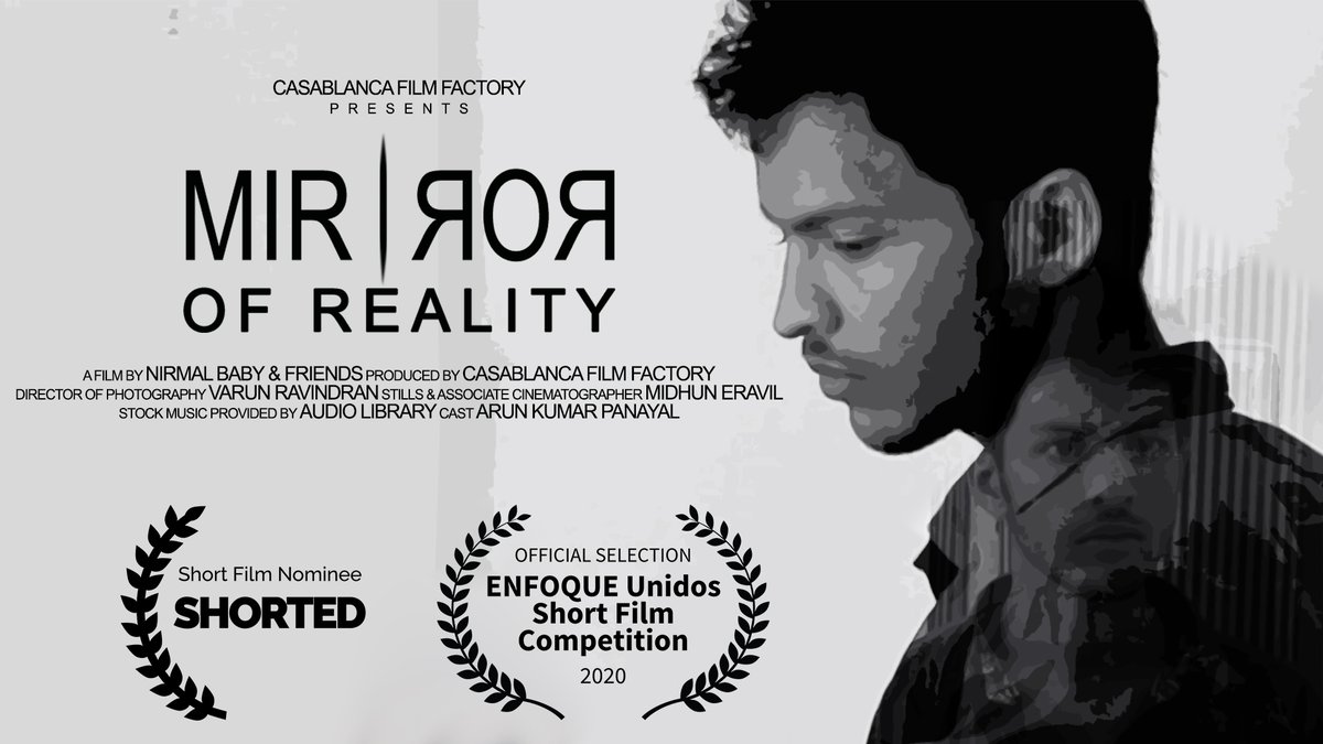 nirmalbabyvarg1's tweet photo. Our short film "Mirror of Reality" officially selected at ENFOQUE Unidos Short Film Competition, Cabo Rojo, PR 00623 United States. @arunpanayal
#MirrorofReality #shortfilm #NirmalBabyVarghese https://t.co/sEdelEEAsN