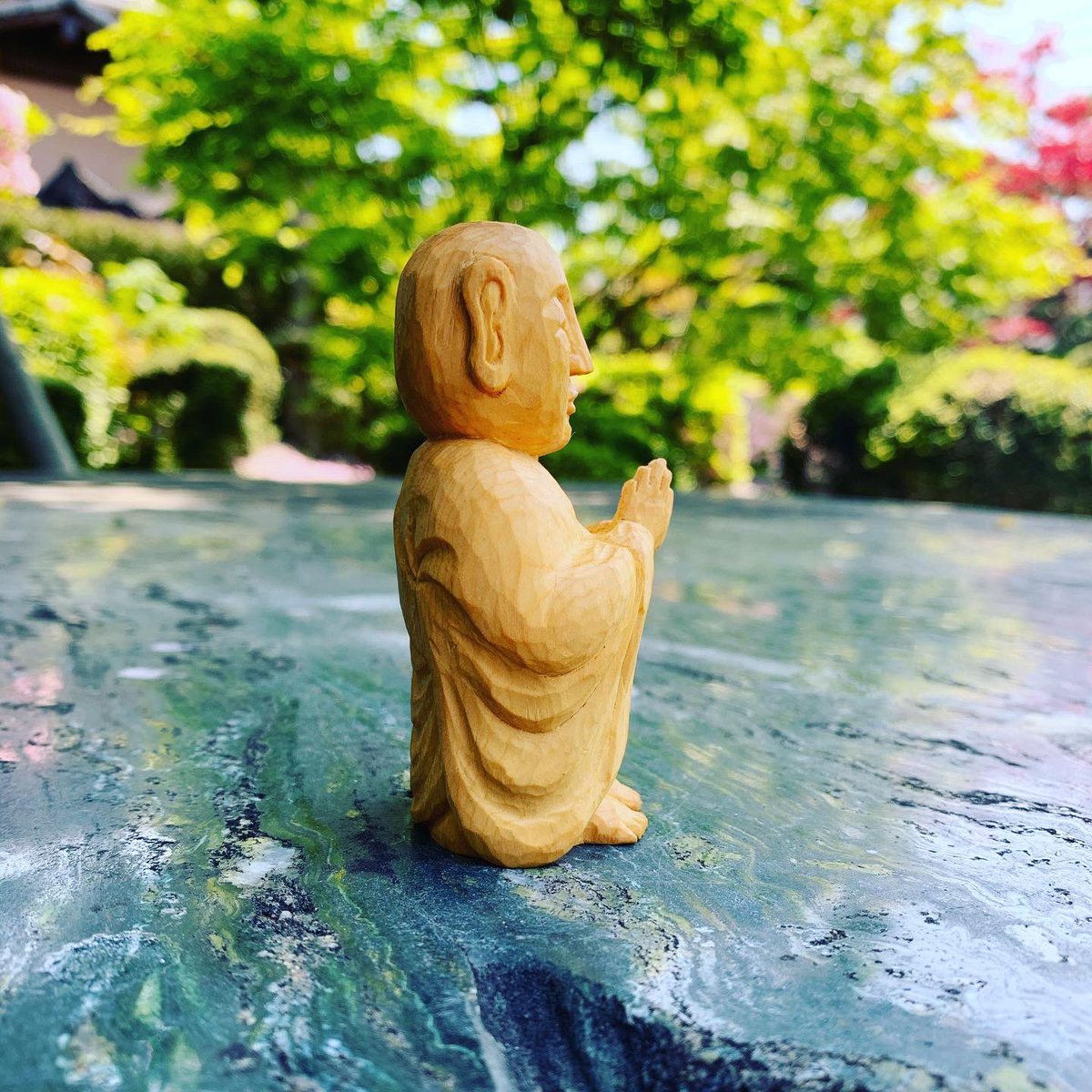 yt93890811's tweet photo. 【祈り】
三寸法師と同じ身長で8センチのおじぞうさんです。

握りやすい大きさから、にぎりぼとけと言ったりしてます。

コロナが早く終息しますように。

材木:ヒバ

いいね・リツイート・フォローお願いします🙇‍♂️ https://t.co/tBaICUWAGr