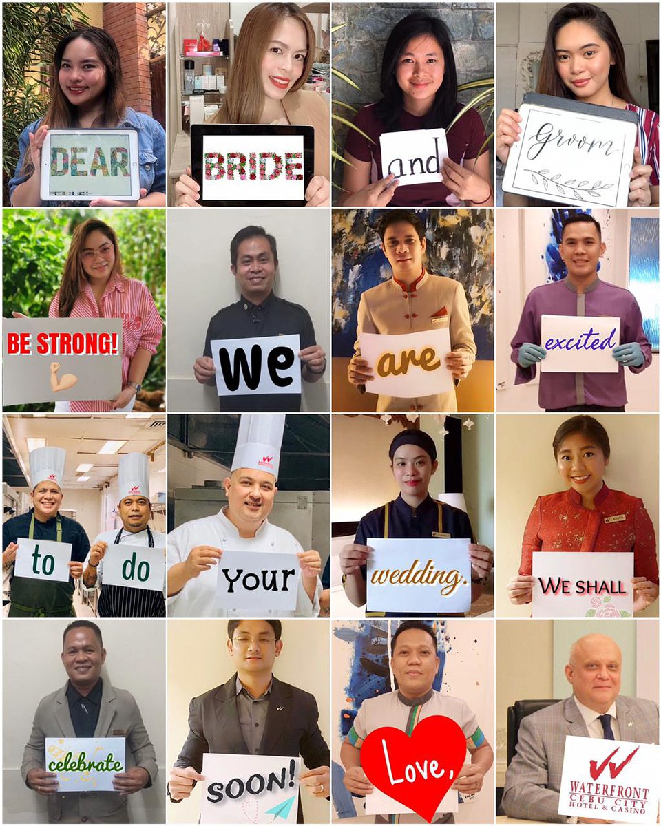 The city's best events venue, Waterfront Cebu, is pleased to join the global movement of wedding vendors, spearheaded locally by the Cebu Wedding Suppliers, in spreading a positive message to all our clients that there is indeed still HOPE.

#CebuWeddingSuppliers
#SaveEventsPH