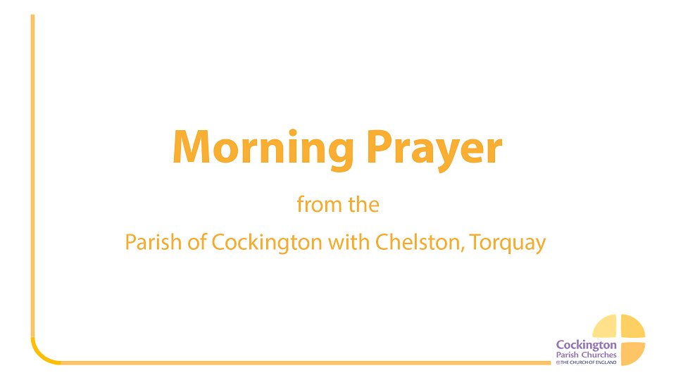 CockingtonPC's tweet image. Today's Morning Prayer youtu.be/yS935btp7b0 #BuildingClosedChurchOpen #Church #Prayer #ChurchofEngland #CofEDevon #Torquay #Cockington #GrowInPrayer