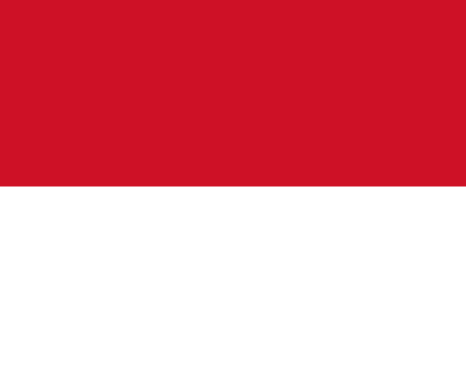 Monaco. 4/10. Identical to the flag of Indonesia and an identical low score. Adopted in 1881 under the leadership of Charles III. This design is based off the colours of the Grimaldi House (thought to date as far back as 1339). A coat of arms could have seen this score rise.